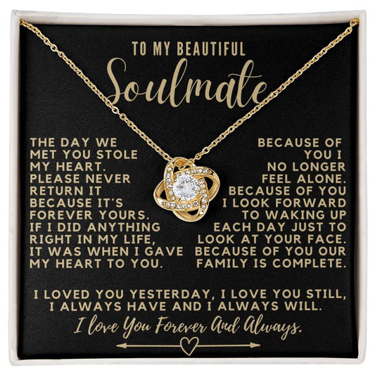 To My Beautiful Soulmate - Because of You