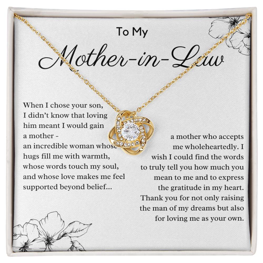 To My Mother In Law From Daughter In Law - Thank You For Loving Me As Your Own