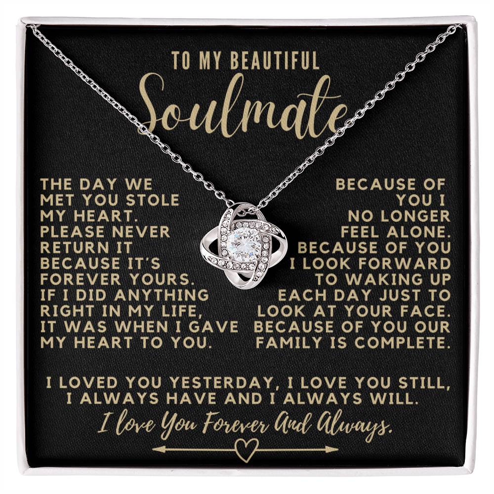 To My Beautiful Soulmate - Because of You