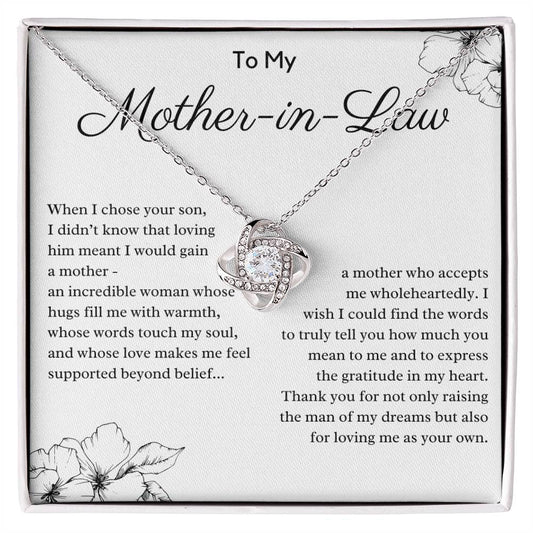 To My Mother In Law From Daughter In Law - Thank You For Loving Me As Your Own