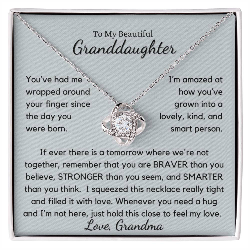 Gift For Beautiful Granddaughter - Hold Close To Feel My Love