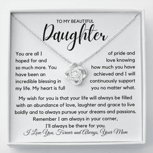 To My Beautiful Daughter - Proud Of You Acrylic Plaque