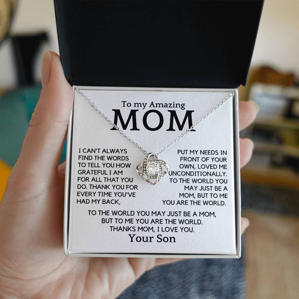 Gift For Amazing Mom From Son - You Are My World