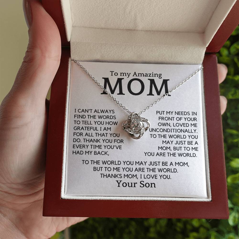 Gift For Amazing Mom From Son - You Are My World