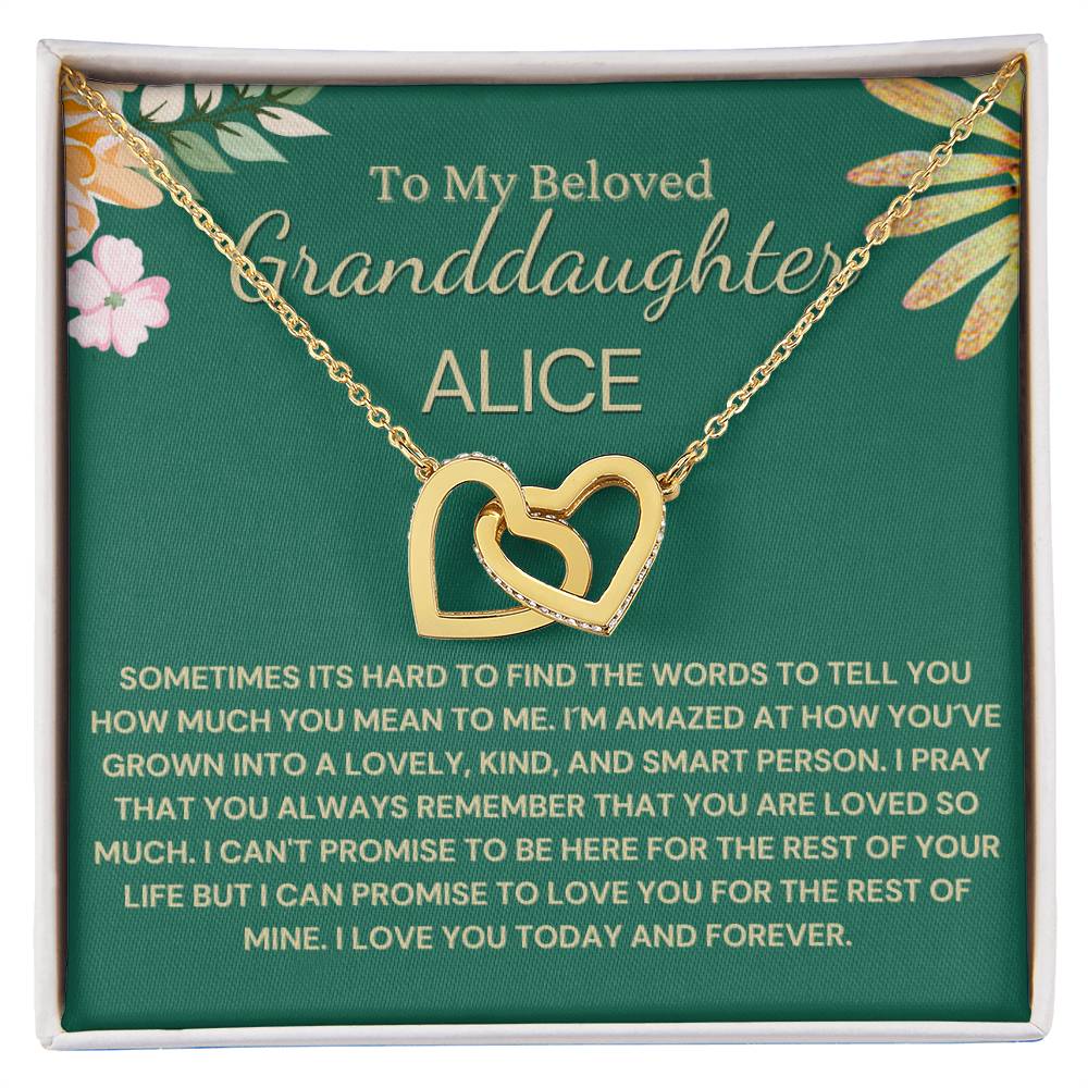 Custom Name Gift for Granddaughter - Remember That You Are Loved