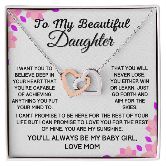 Gift To My Beautiful Daughter From Mom - I Promise To Love You