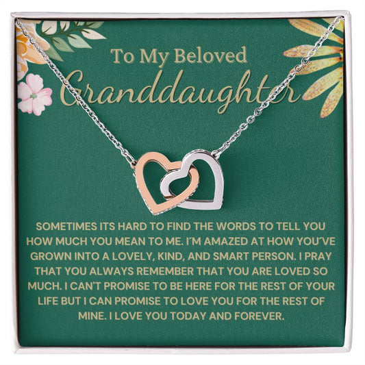 Gift For Beloved Granddaughter - Love you Today And Forever