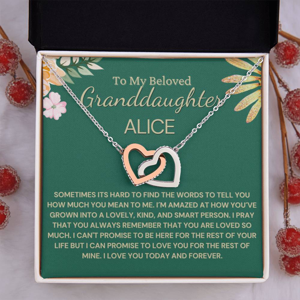 Custom Name Gift for Granddaughter - Remember That You Are Loved