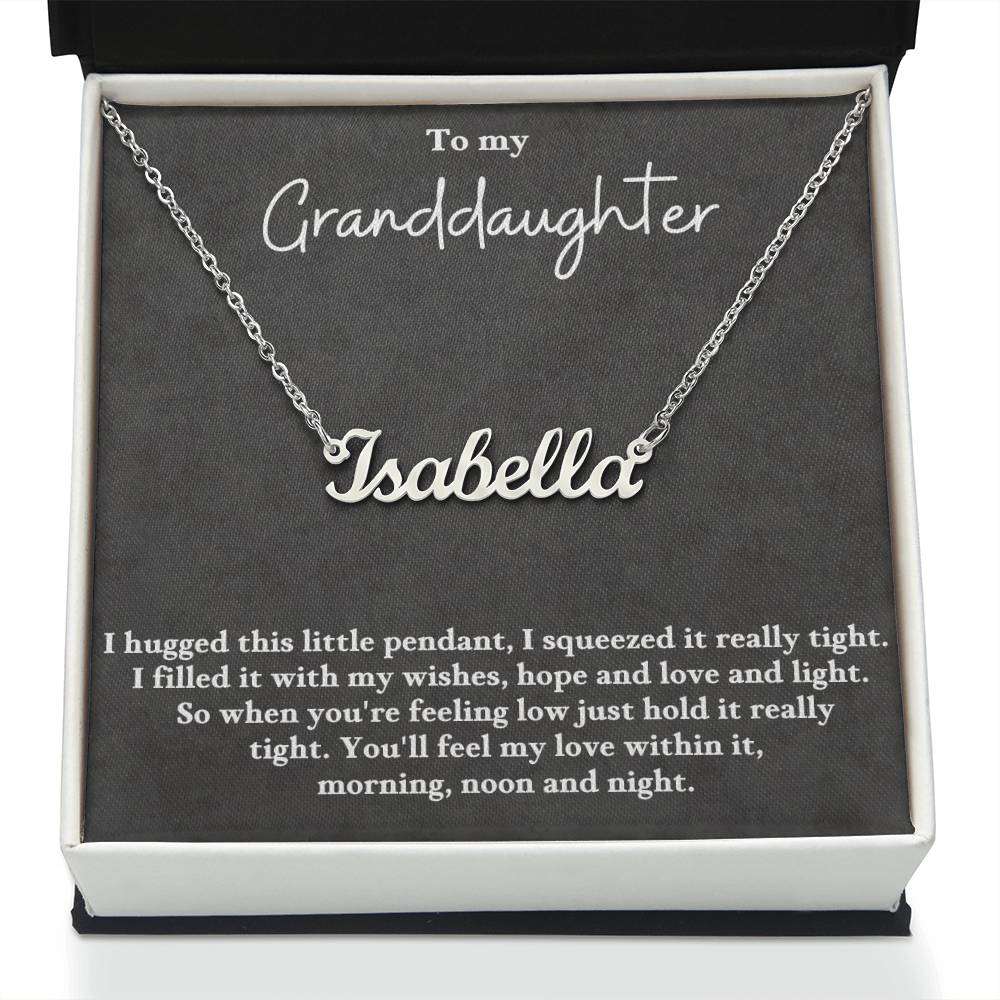 Keywords: gift for granddaughter, sentimental necklace, meaningful jewelry, jewelry for granddaughter, wish necklace, keepsake necklace, gift of love, granddaughter gift ideas
Give your granddaughter a gift that holds all your love and dreams with the "Gift For Granddaughter. This beautifully crafted necklace is more than just a piece of jewelry—it's a heartfelt symbol of your hopes and blessings for her future. With its elegant design and thoughtful message card, is perfect for Xmas, birthdays, graduate.