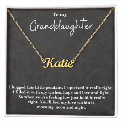 Keywords: gift for granddaughter, sentimental necklace, meaningful jewelry, jewelry for granddaughter, wish necklace, keepsake necklace, gift of love, granddaughter gift ideas
Give your granddaughter a gift that holds all your love and dreams with the "Gift For Granddaughter. This beautifully crafted necklace is more than just a piece of jewelry—it's a heartfelt symbol of your hopes and blessings for her future. With its elegant design and thoughtful message card, is perfect for Xmas, birthdays, graduate.