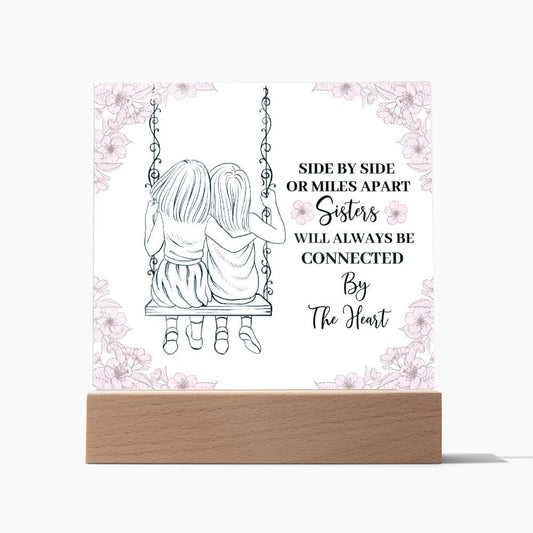 To My Sister - Always Connected Acrylic Plaque