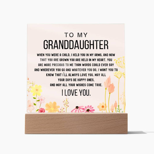 To My Granddaughter - You Are Are Held In Your Heart