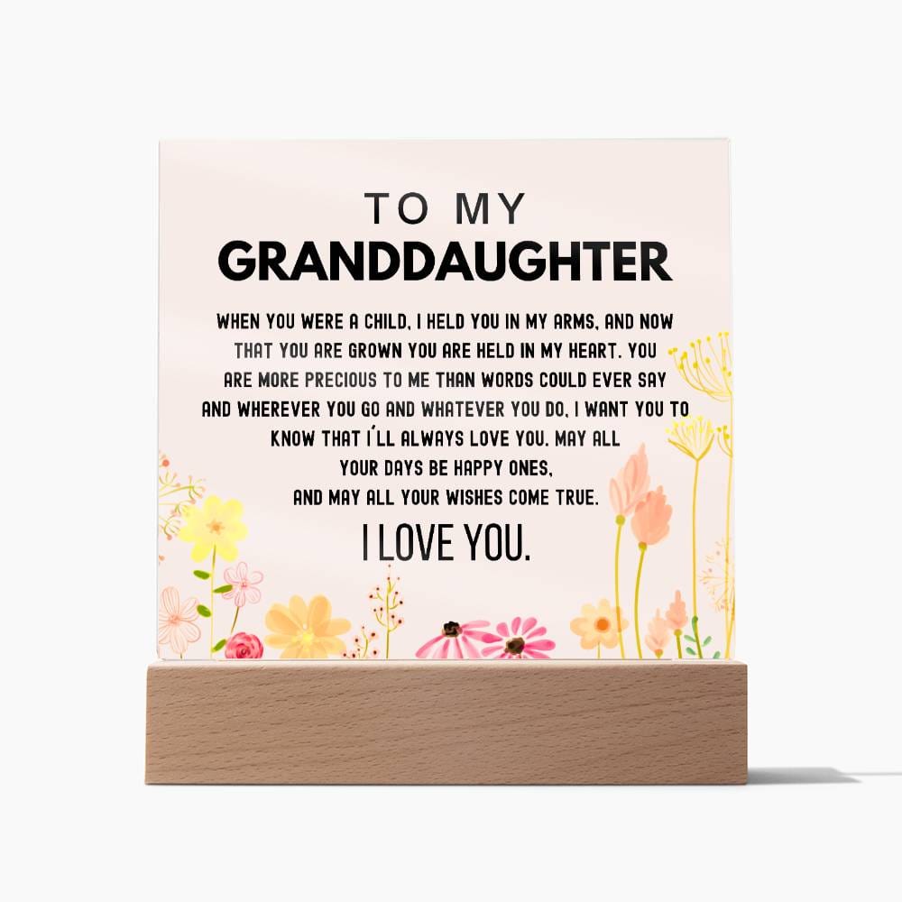 Gift for Granddaughter - You Are Held In My Heart