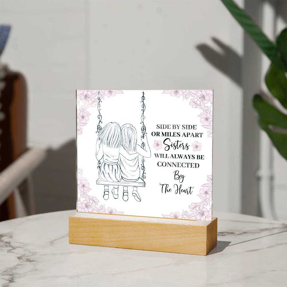 To My Sister - Always Connected Acrylic Plaque