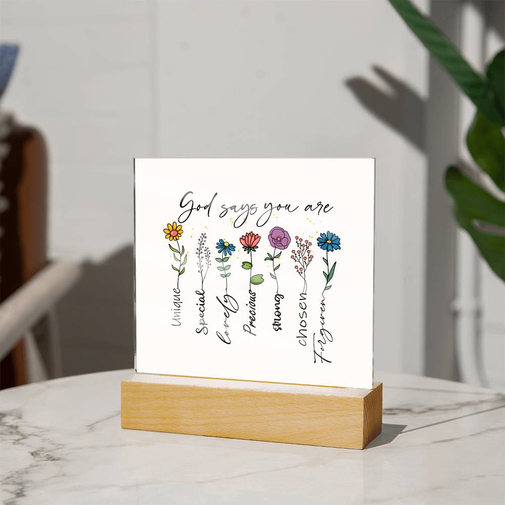 Gift for Daughter, Son, Bestie  - God Says You Are