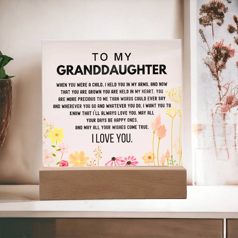 Gift for Granddaughter - You Are Held In My Heart