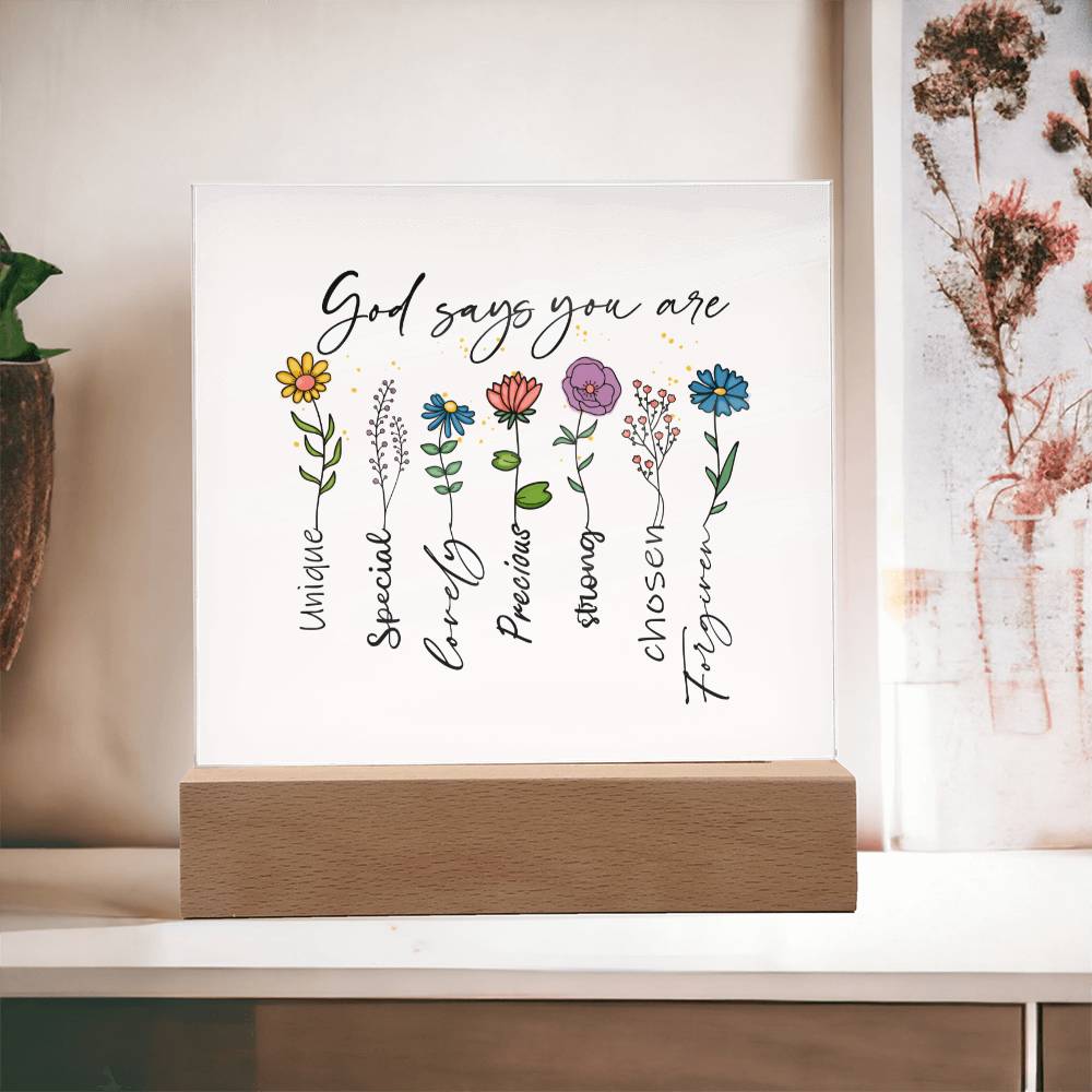 Gift for Daughter, Son, Bestie  - God Says You Are