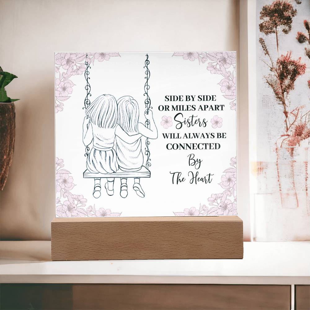 To My Sister - Always Connected Acrylic Plaque