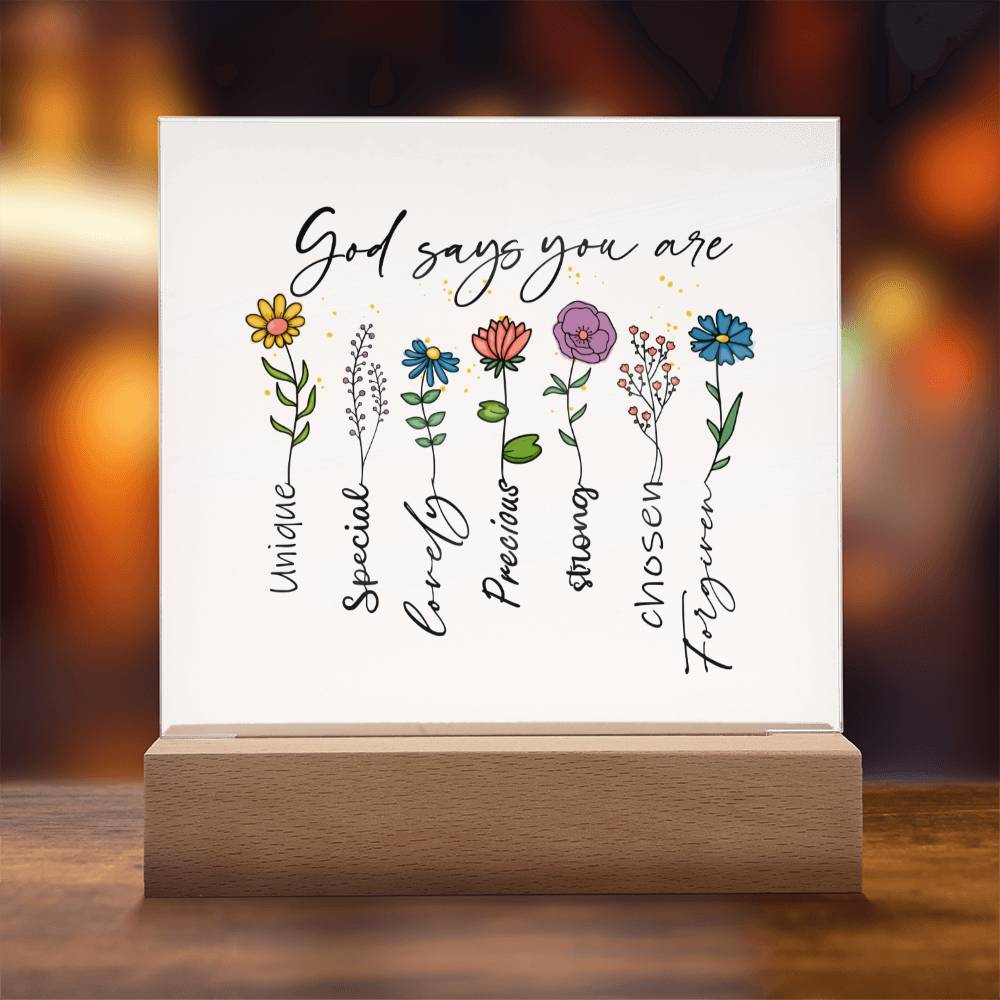 Gift for Daughter, Son, Bestie  - God Says You Are