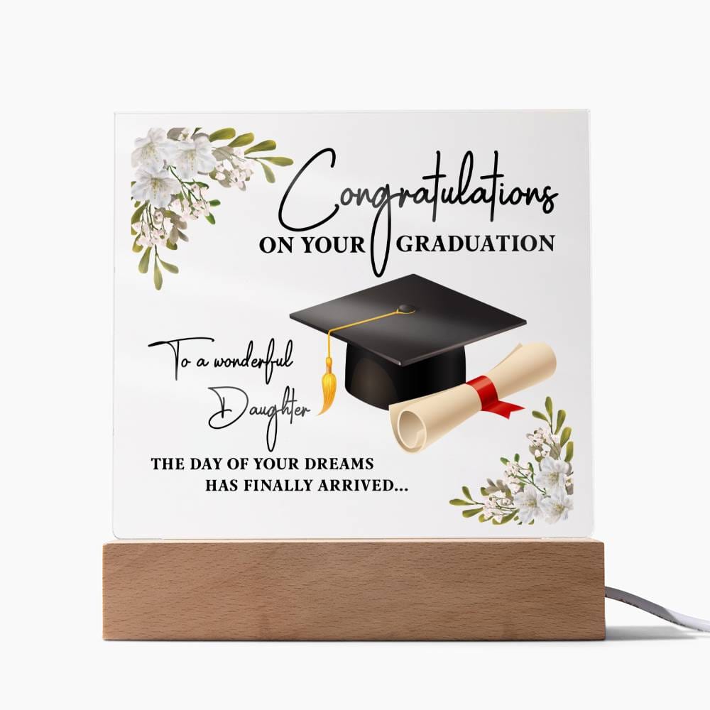 On Your Graduation-Wonderful daughter Acrylic Gift