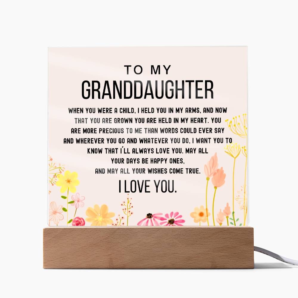 To My Granddaughter - You Are Are Held In Your Heart