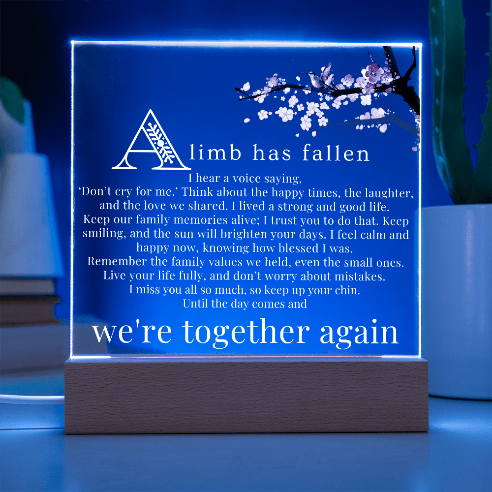 Together Again Memorial Acrylic Plaque