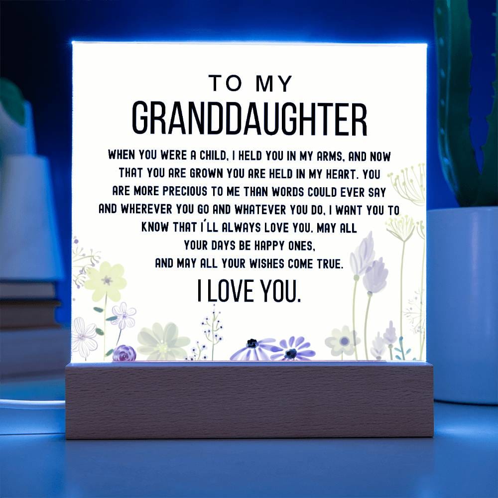 To My Granddaughter - You Are Are Held In Your Heart