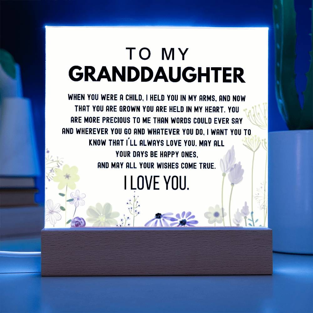 Gift for Granddaughter - You Are Held In My Heart