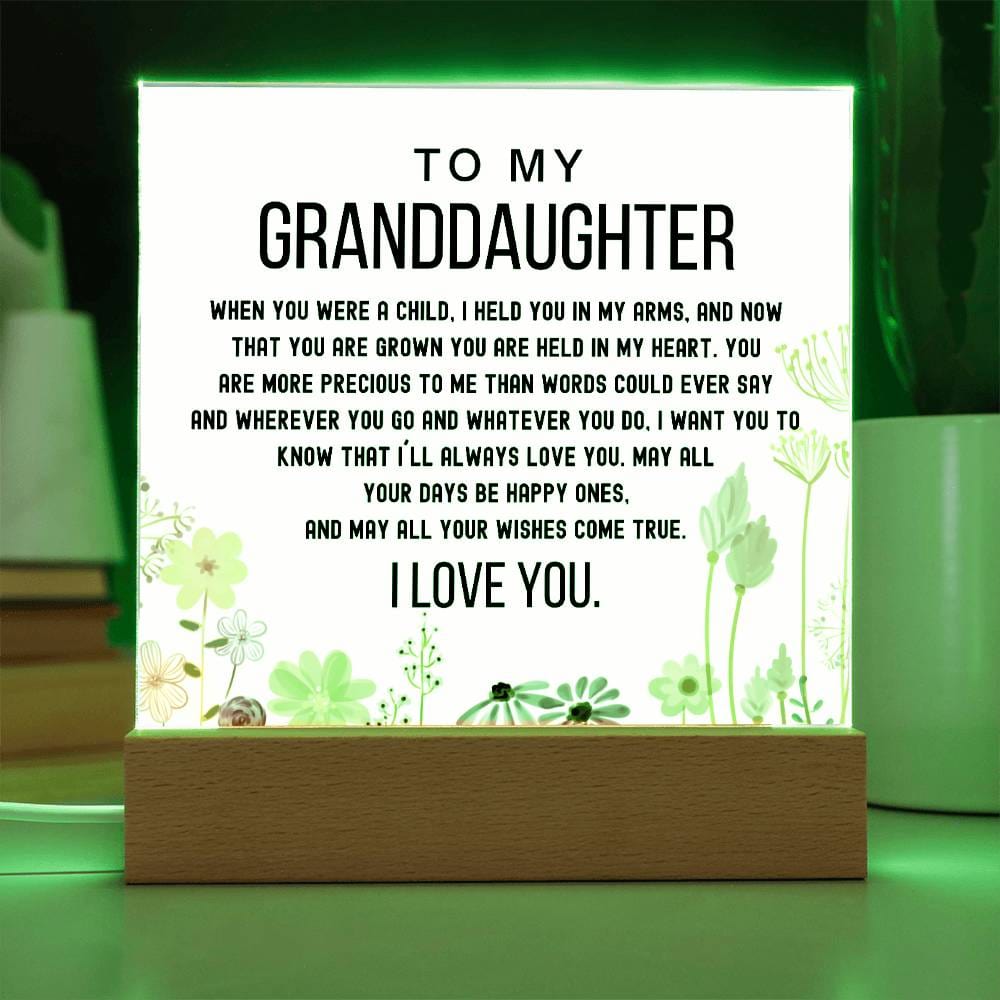 To My Granddaughter - You Are Are Held In Your Heart