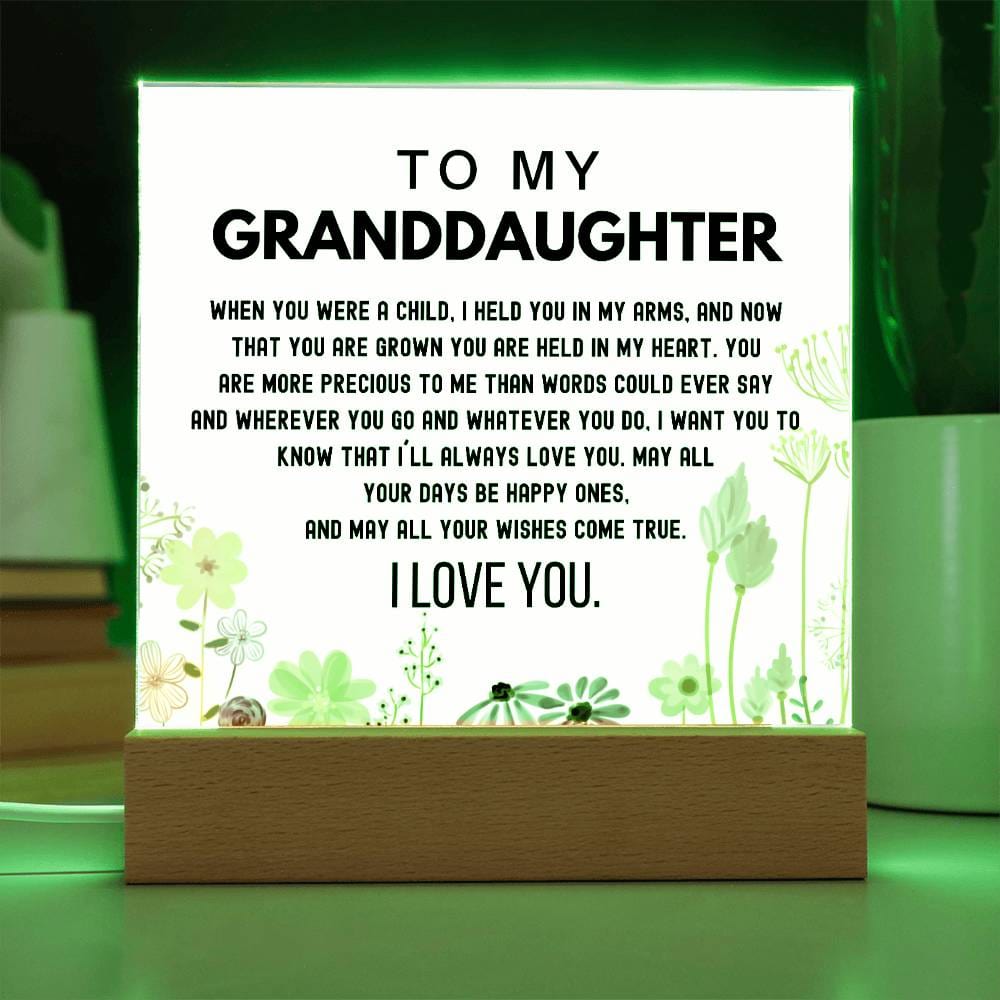 Gift for Granddaughter - You Are Held In My Heart