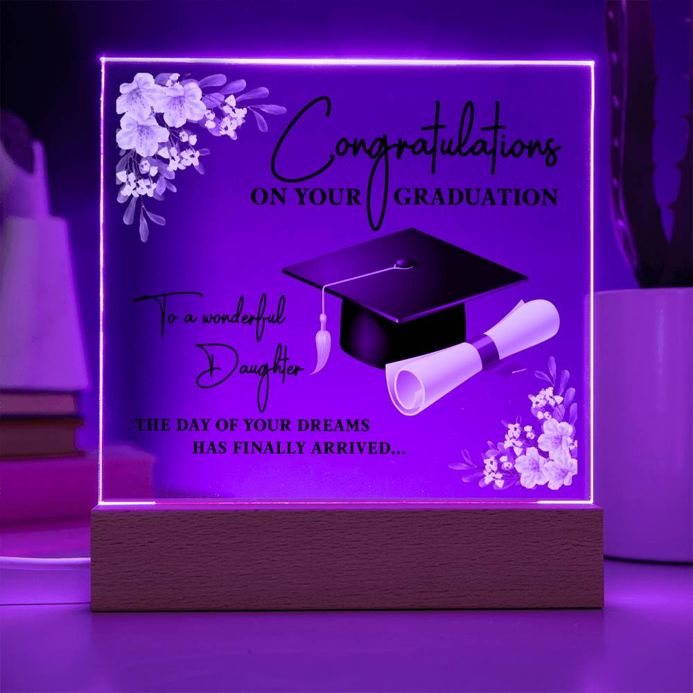 On Your Graduation-Wonderful daughter Acrylic Gift