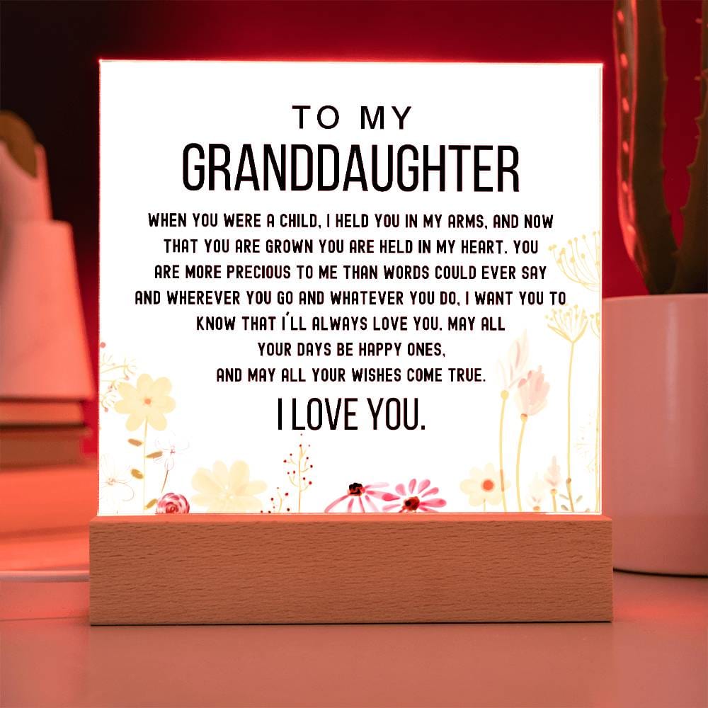 To My Granddaughter - You Are Are Held In Your Heart