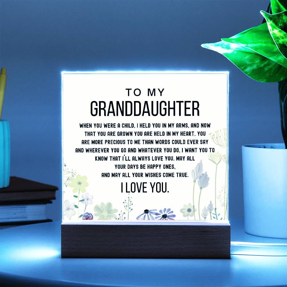 To My Granddaughter - You Are Are Held In Your Heart