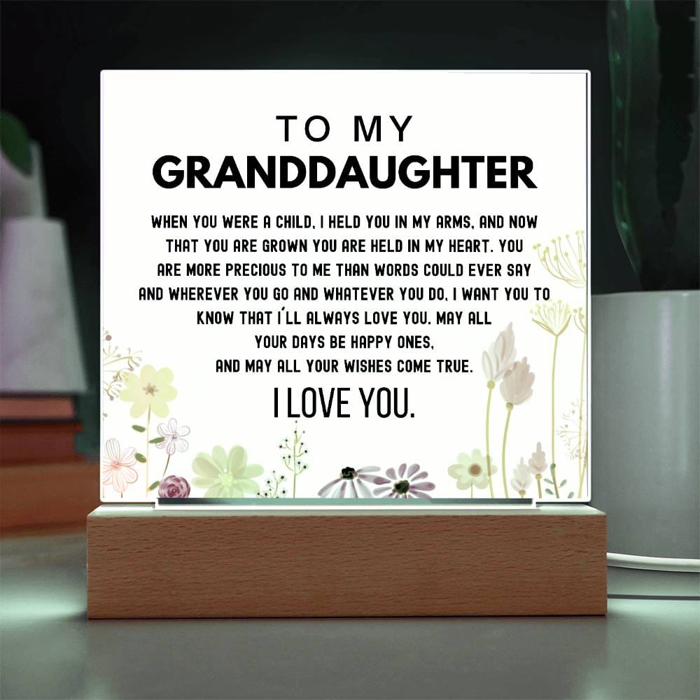 Gift for Granddaughter - You Are Held In My Heart