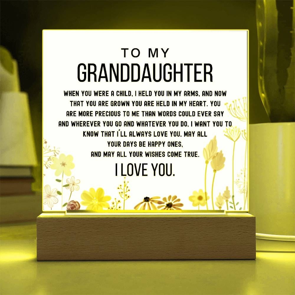 To My Granddaughter - You Are Are Held In Your Heart