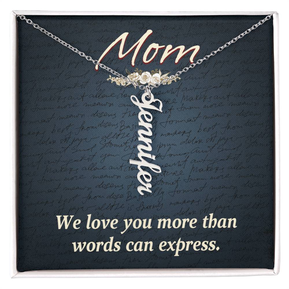 Gift for Mum from Kids - We love you more than words can express