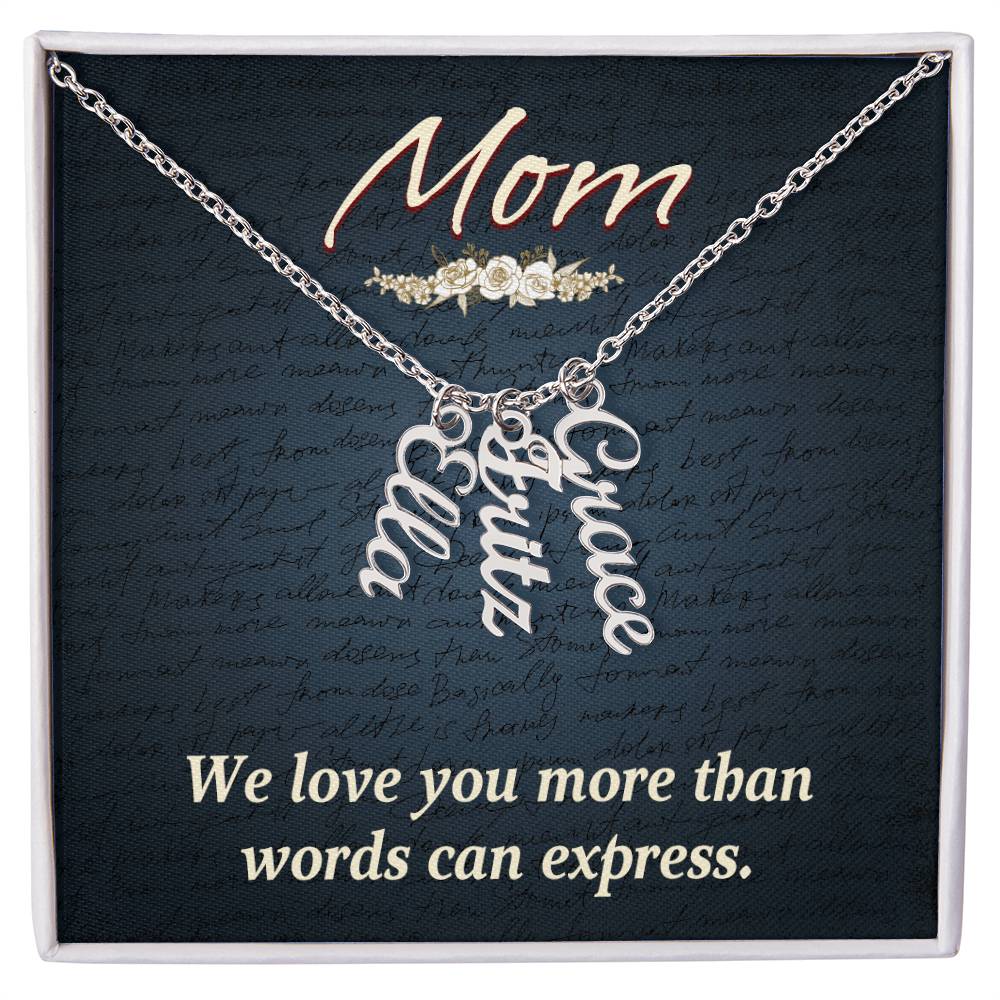 Gift for Mum from Kids - We love you more than words can express