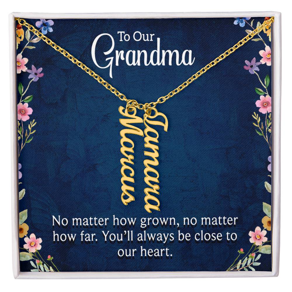 To our Grandma - You are always close to our  heart