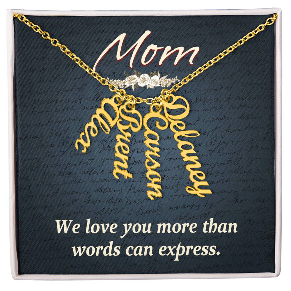 Gift for Mum from Kids - We love you more than words can express