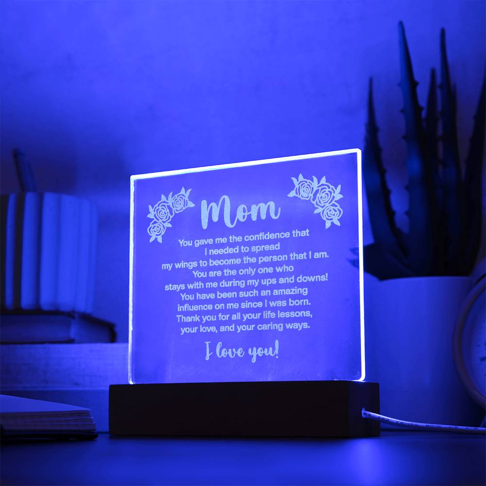 Gift for Mom from Son, Daughter - You Are An Amazing Influence Acrylic Plaque