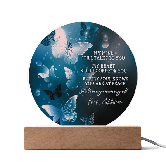 Custom Text Memorial Acrylic Plaque