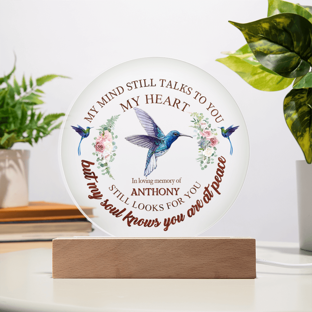 Custom Text Memorial Acrylic Plaque