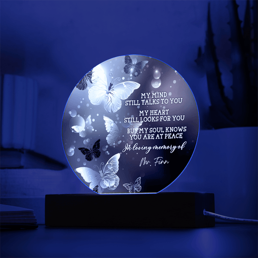 Custom Text Memorial Acrylic Plaque