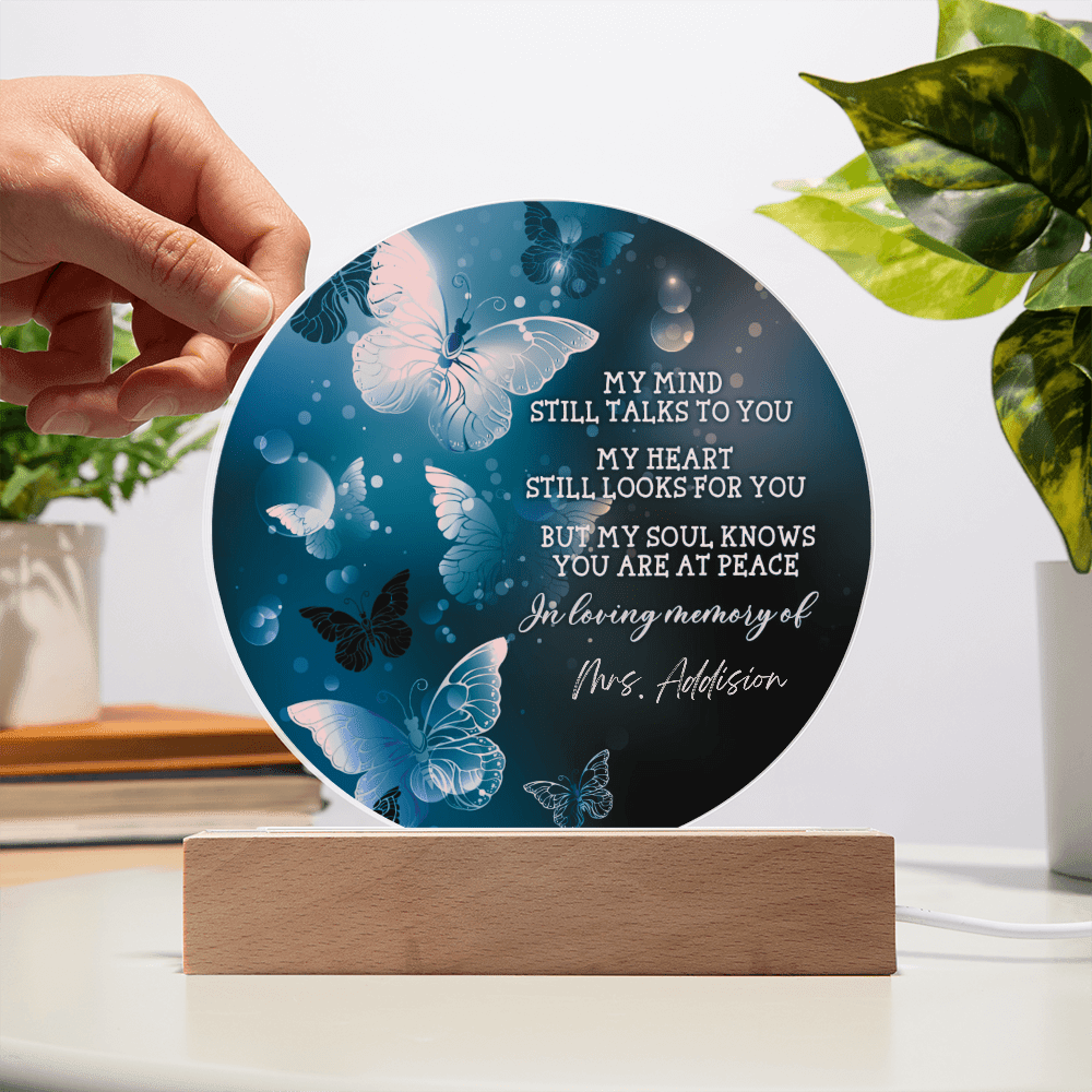 Custom Text Memorial Acrylic Plaque