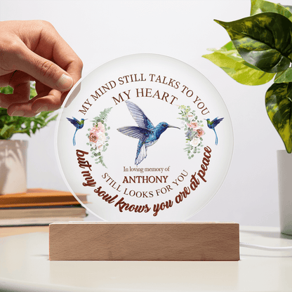 Custom Text Memorial Acrylic Plaque