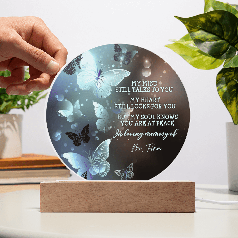 Custom Text Memorial Acrylic Plaque