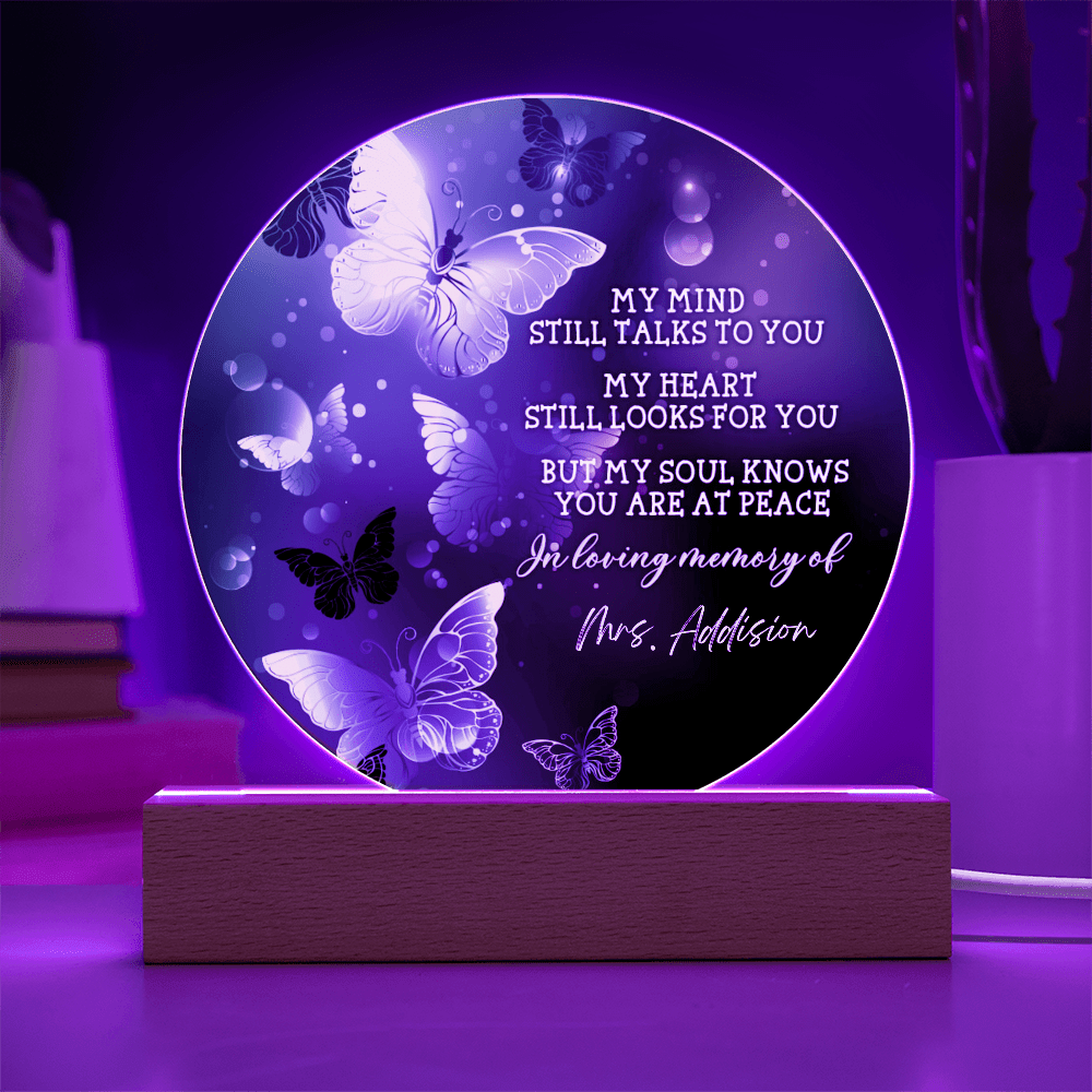 Custom Text Memorial Acrylic Plaque