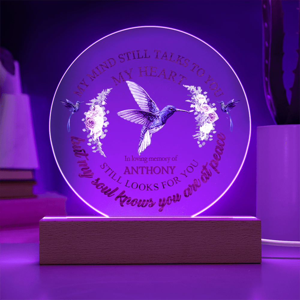 Custom Text Memorial Acrylic Plaque