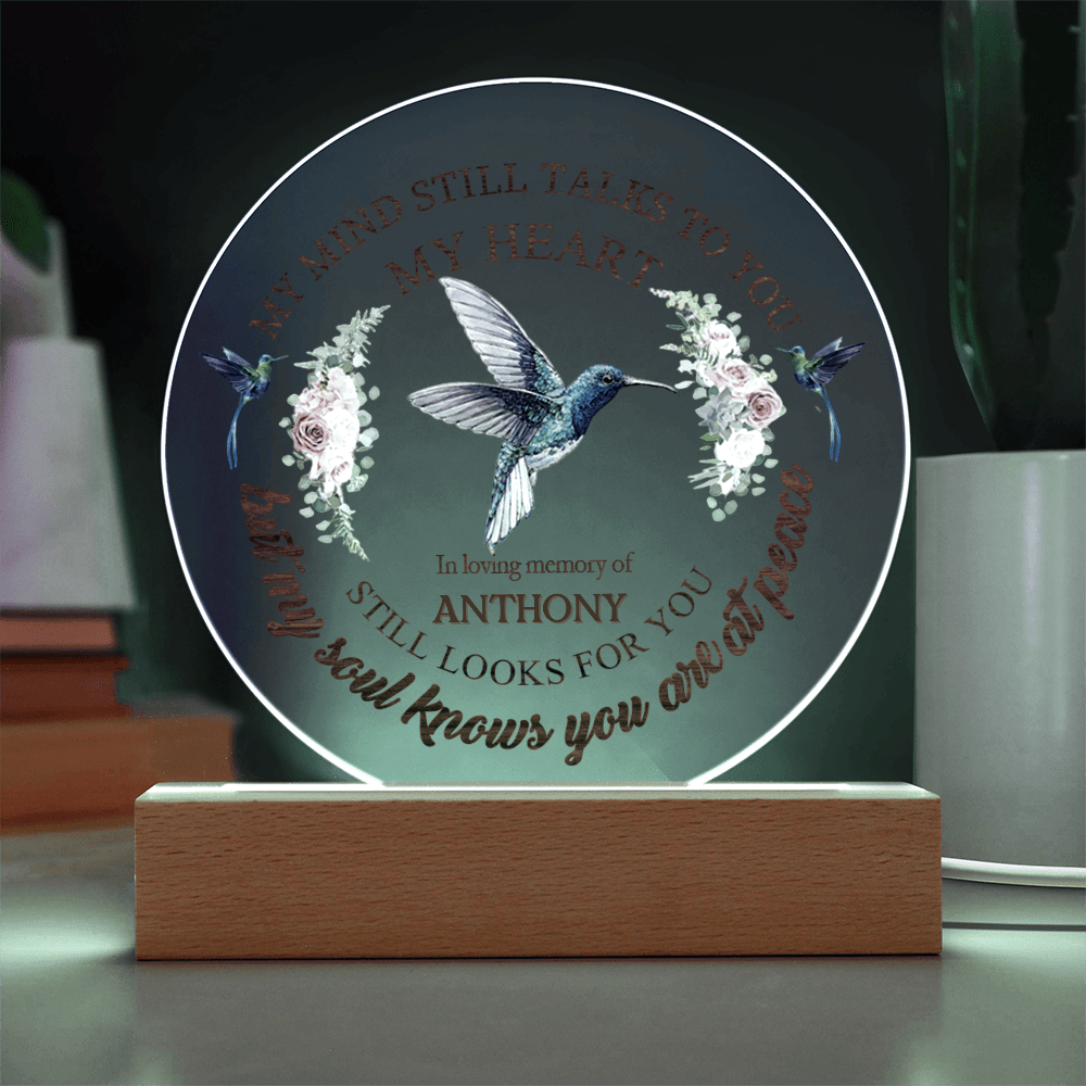 Custom Text Memorial Acrylic Plaque