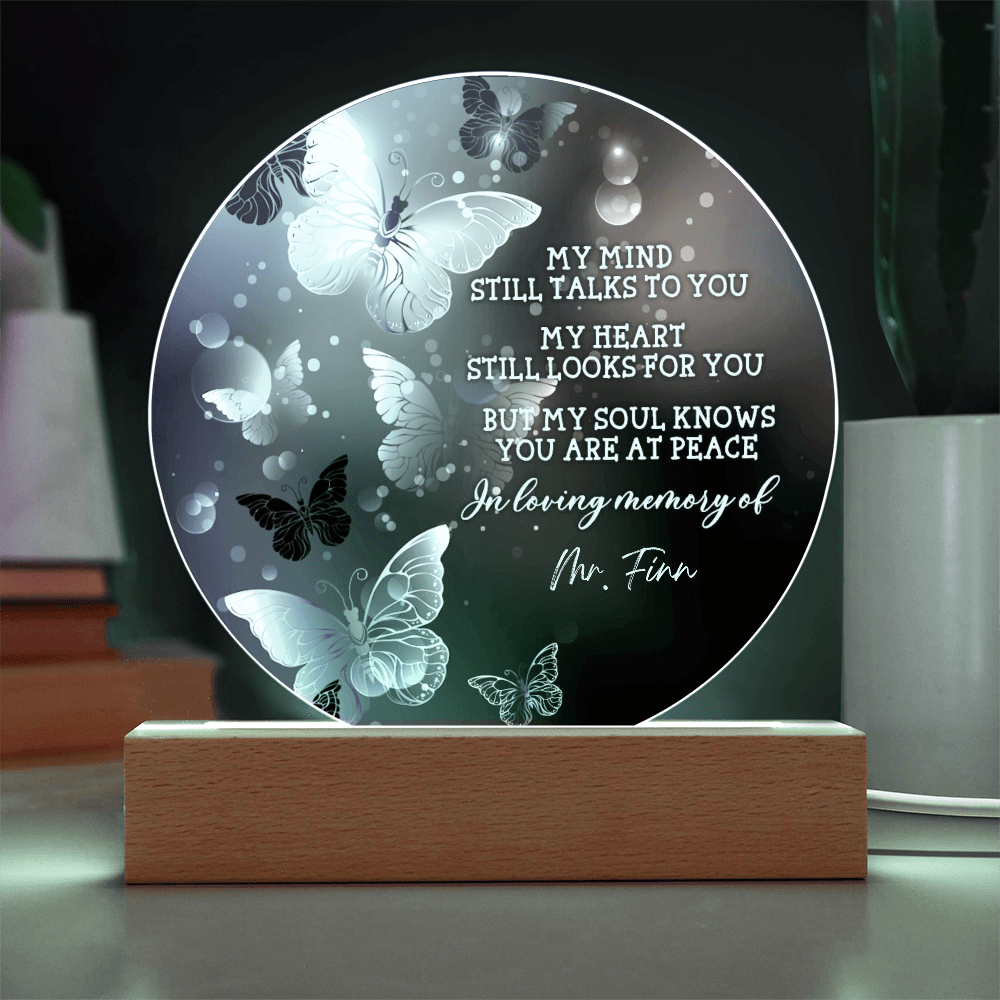 Custom Text Memorial Acrylic Plaque